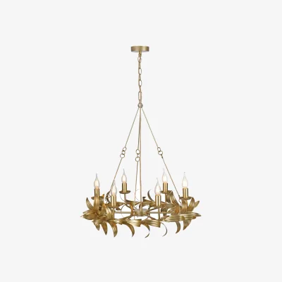 The Range Nadria 6 Light Pendant Satin Gold