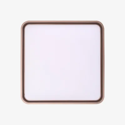 The Range Modern Square Ceiling Light with Remote Control - White and Grey