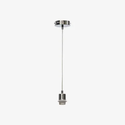 The Range Carss Ceiling Single Pendant Light - Polished Chrome Plate
