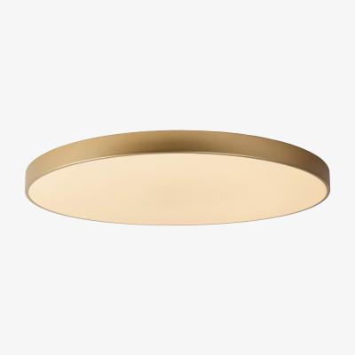 The Range Unar 80cm Modern Flush Ceiling Light Gold - Brass