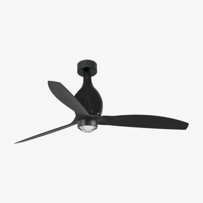 The Range Mini Eterfan LED Matt Black Ceiling Fan with DC Motor, 3000K - Black