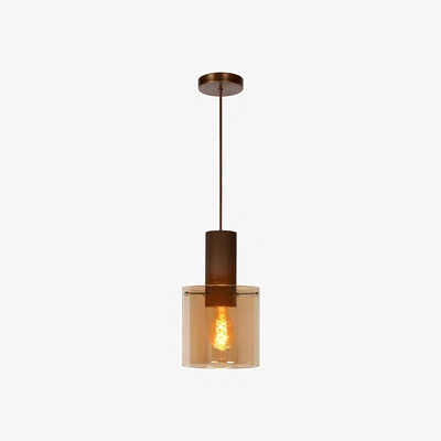 The Range Toledo Vintage Pendant Light Amber - Copper
