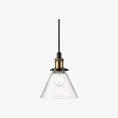 The Range Disa Dome Pendant Ceiling Light Clear Glass, E27 - Clear Glass