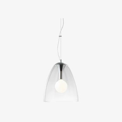 The Range Audi 1 Light Dome Ceiling Pendant - Clear