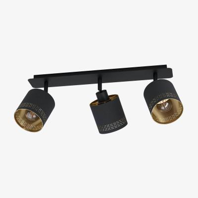 The Range EGLO Esteperra Decorative BlackGold 3-Light Spotlight - Black