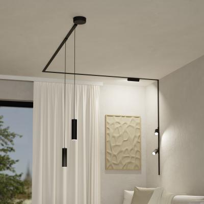 The Range Eglo Track Plus Single Pendant Light WBS - Black