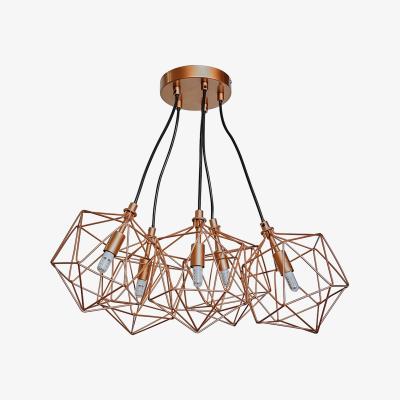 The Range Jerome 5 Way Copper Ceiling Light Pendant - Copper