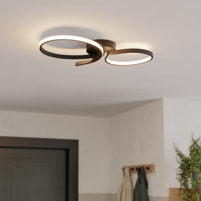 The Range Serpins Steel Modern Ceiling Light - black