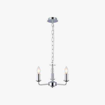 The Range Banyan Multi Arm Ceiling Pendant Without Shade, 2m Chain, E14 Chrome - Polished Chrome / 35cm