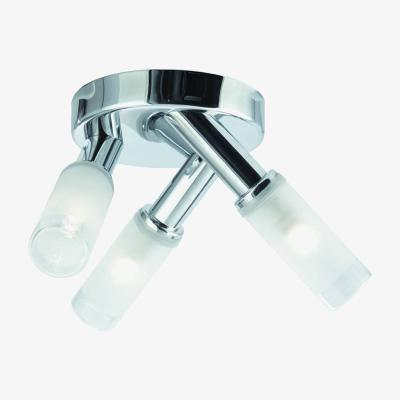 The Range Bubbles LED Bathroom Flush Ceiling Spotlight Chrome with Frosted Glass IP44, G9 - Chrome