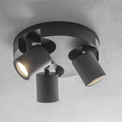 The Range CGC CARLA Triple Black Modern Cylinder Spotlights - black