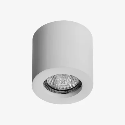 The Range Masti Flush Ceiling Light - White Plaster
