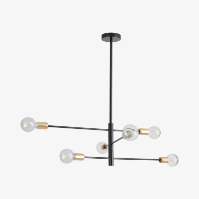 The Range Adjustable 6 Light Metal Ceiling Light Fixture