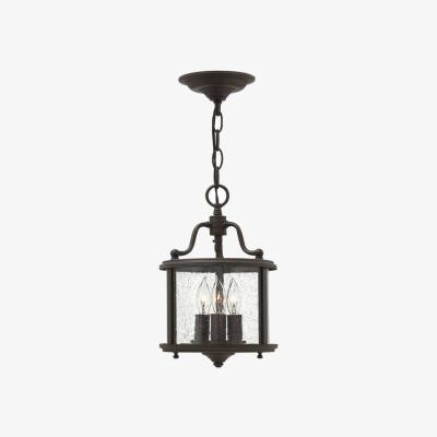The Range Gentry 3 Light  Small Ceiling Lantern Pendant Olde Bronze, E14 - Olde Bronze