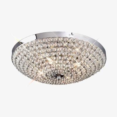 The Range Ava Flush Ceiling 4 Light Polished Chrome, Crystal - Polished Chrome
