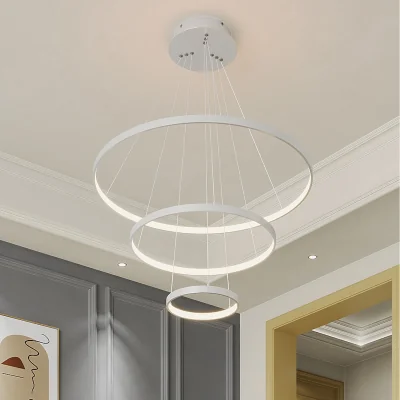 The Range Multi Tier Energy Efficient LED Ceiling Pendant Light - White