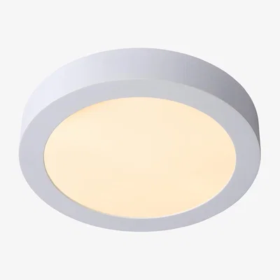 The Range Brice-Led 24cm Modern Flush Ceiling Light White IP44 - White