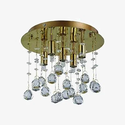 The Range Moonlight 5 Light Ceiling Pendant - Gold