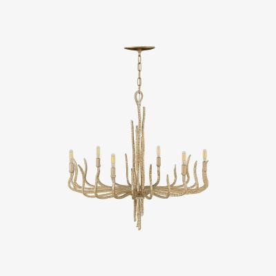 The Range Spyre 6 Light Chandelier Gold Finish, E14 - Gold
