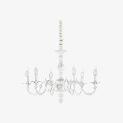 The Range Justine 6 Light Pendant Light - White