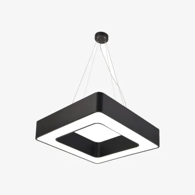 The Range 40W Hollow Square Pendant Ceiling Light 80cm Side Length - White