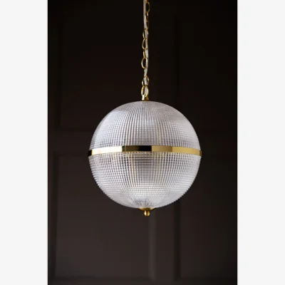 Rockett St George Parisian Gold & Glass Globe Ceiling Light - SAMPLE