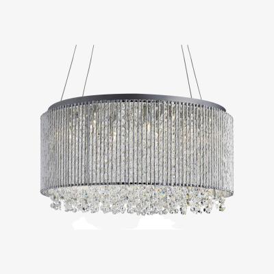 The Range Beatty 8 Light Ceiling Pendant Chrome with Crystals, G9 - Chrome