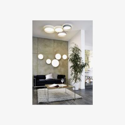 The Range Palomaro Interior Anthracite Fabric Shade Ceiling Light - Grey