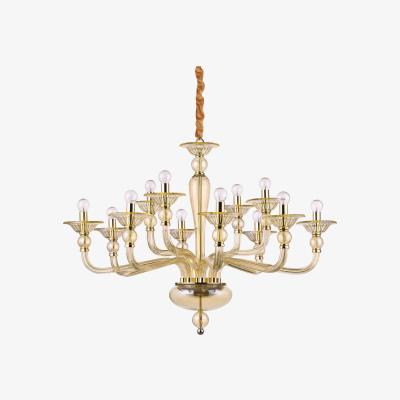 The Range Danieli 12 Light Pendant Light Amber, E14 - Amber
