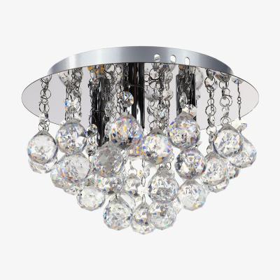 The Range Round Semi Flush Mount Ceiling Light - Silver