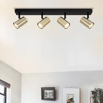 The Range COSYLYTE Grafton 4 Light Spotlight - Brass