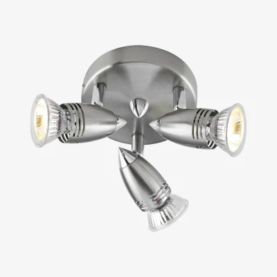 The Range Gemini 3 Light Spotlight Plate Satin Chrome