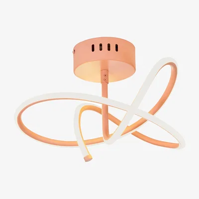 The Range Glow Whirly Semi Flush LED Ceiling Light - Pink