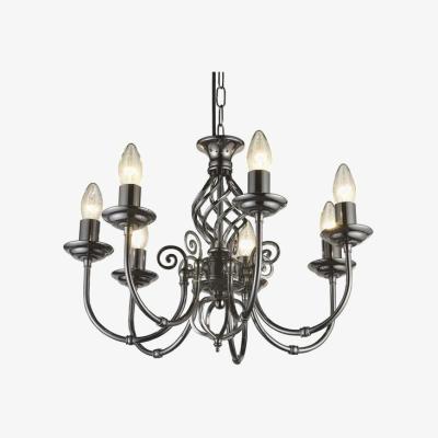 The Range 7 Way Ceiling Light with Classic Knot Twist Finished in Gunmetal - Gunmetal