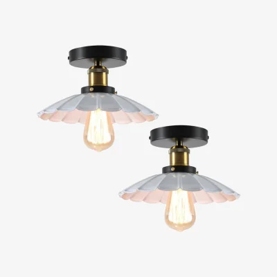 The Range Pack of 2 Flush Mount Ceiling Lights