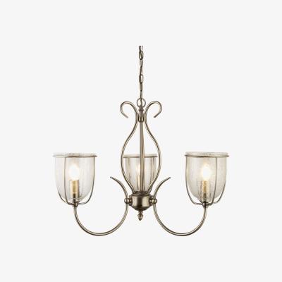 The Range Laguna Antique brass 3Lt Pendant  - Antique