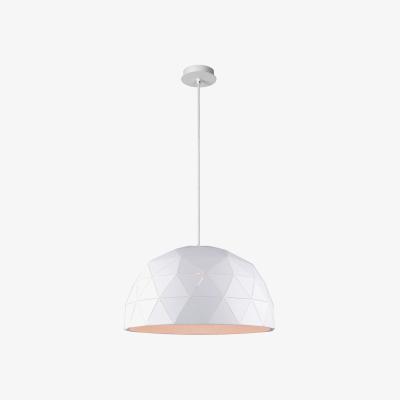 The Range Otona Modern Pendant Light White - White / 60cm
