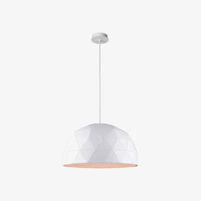 The Range Otona Modern Pendant Light White - White / 60cm