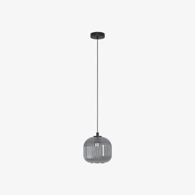 The Range EGLO Mantunalle Black Smoked Pendant - Black