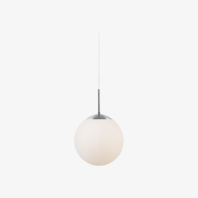 The Range Cafe 20cm Globe Pendant Ceiling Light White, E27 - White