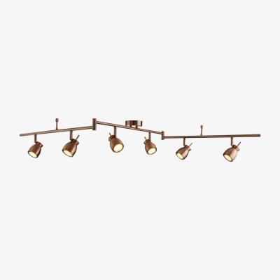 The Range Aveiro Antique Copper 6Lt Split Bar Spotlight - Cooper
