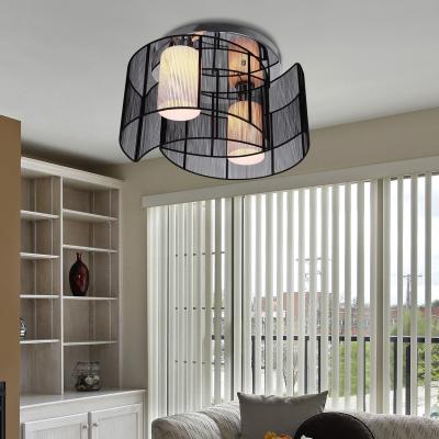 The Range Modern Design Mini Style Flush Mount Ceiling Light - Black