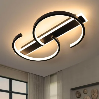 The Range Ceiling Light Black Contemporary - Black