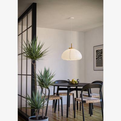 The Range EGLO Summerhill Wood  Paper Vintage Pendant Light - White