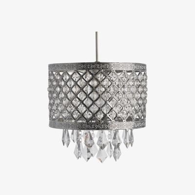 The Range Cross Droplet Pendant - Silver