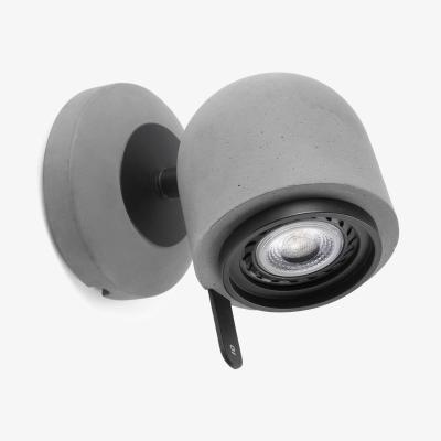 The Range Stone 1 Light Indoor Adjustable Wall Spotlight - Grey