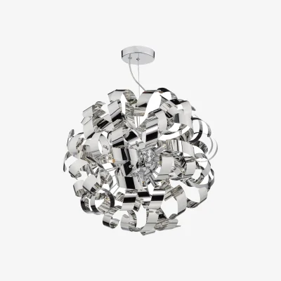 The Range Rawley 9 Light Pendant Polished Chrome