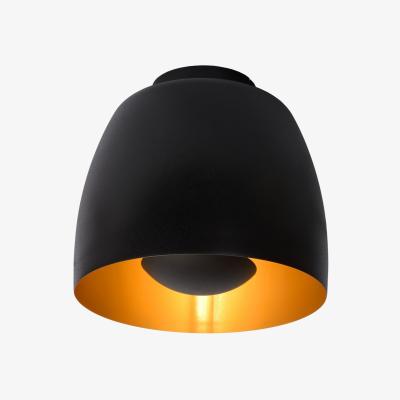 The Range Nolan Classic Flush Ceiling Light Black - Black
