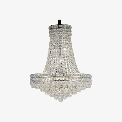 The Range Frances Ceiling Pendant Chandelier 14 Light Polished Chrome, Crystal - Polished Chrome