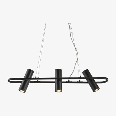 The Range Telescope 3 Light Pendant - Black